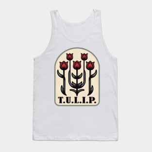 Theological Tulip Emblem Tee Design Tank Top